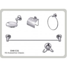 KIT BANHEIRO 5PECAS INOX 10584